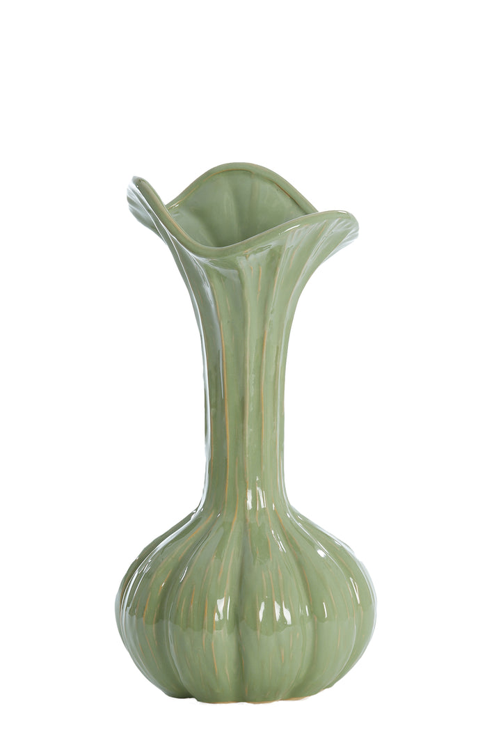 Light & Living - Vaas METHONI - Ø23x44cm - Groen