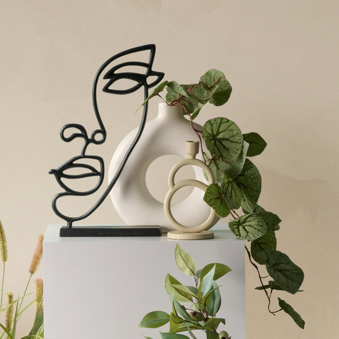 Kandelaar Ressen S - - Metaal - 14x25x11cm (BxHxD)