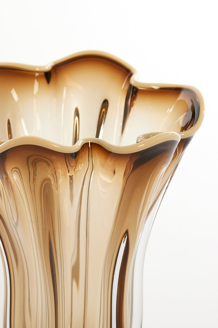 Light & Living - Vaas KAZUNO - Ø22x27cm - Bruin