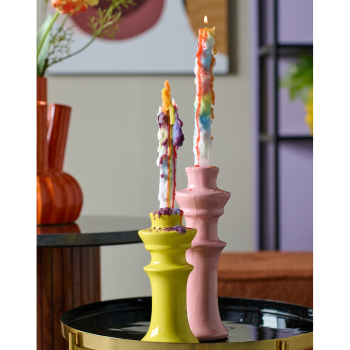 HD Collection Kandelaar Lines - Keramiek - 8x18x8cm (BxHxD)