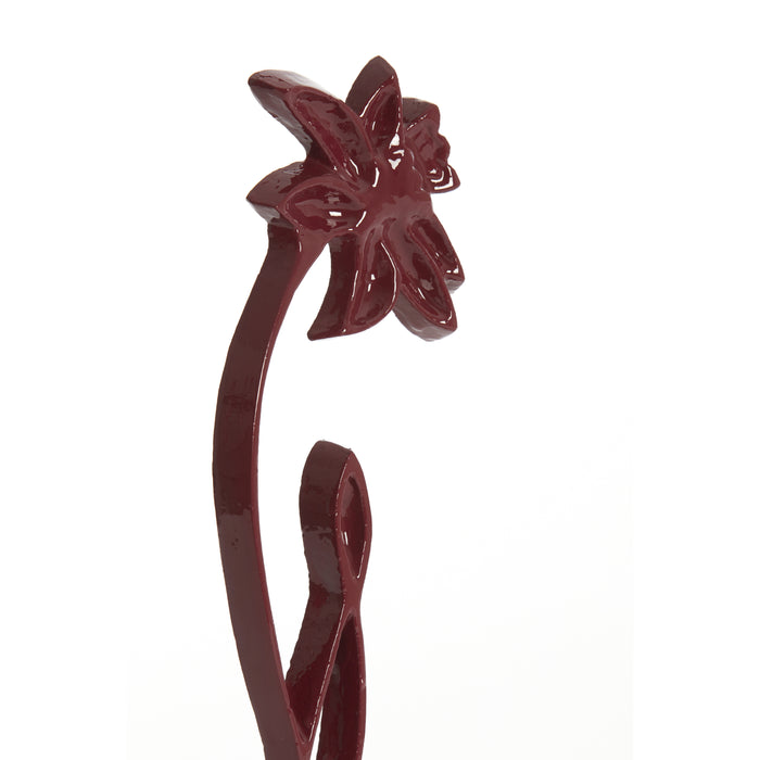 Light & Living - Ornament DAFFODIL - 12x7.5x40cm - Rood