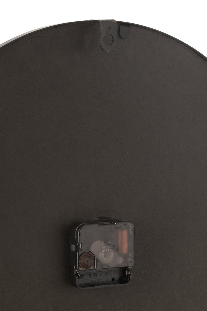 J-line - Wandklok Nue Mdf|ijzer Naturel Small - 40x40x3cm