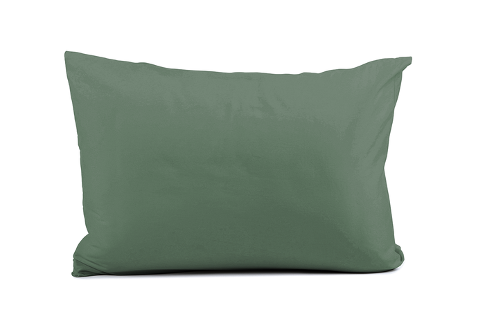 Eleganzzz Kussensloop Perkal Katoen - grenat green 60x70cm