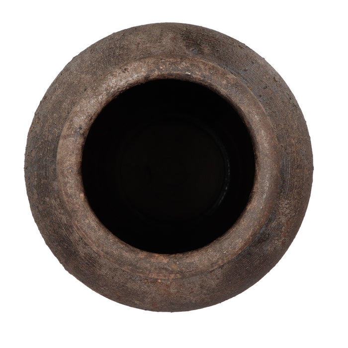 DK Design vaas kruik model Batu - roestbruin - D22 x H52 cm