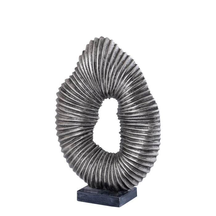 PTMD Gustave Silver Casted Alu Statue On Marble Base