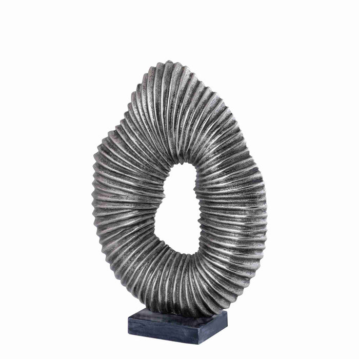 PTMD Gustave Silver Casted Alu Statue On Marble Base