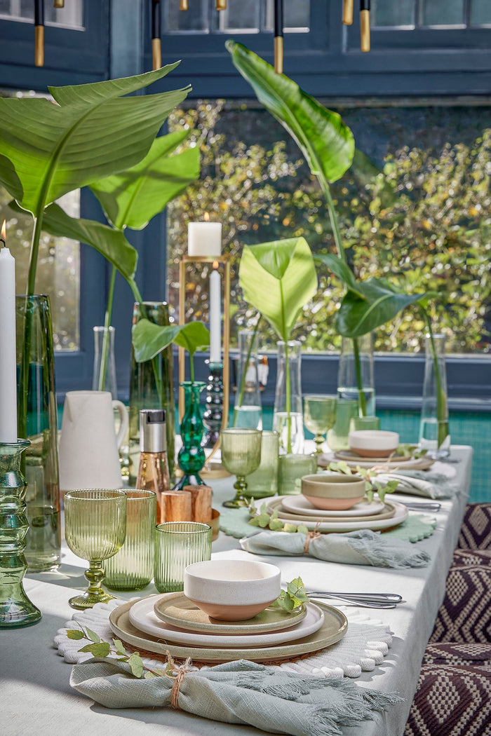 Mica Decorations Aletta Kandelaar - L15 x B15 x H48 cm - Metaal - Goud