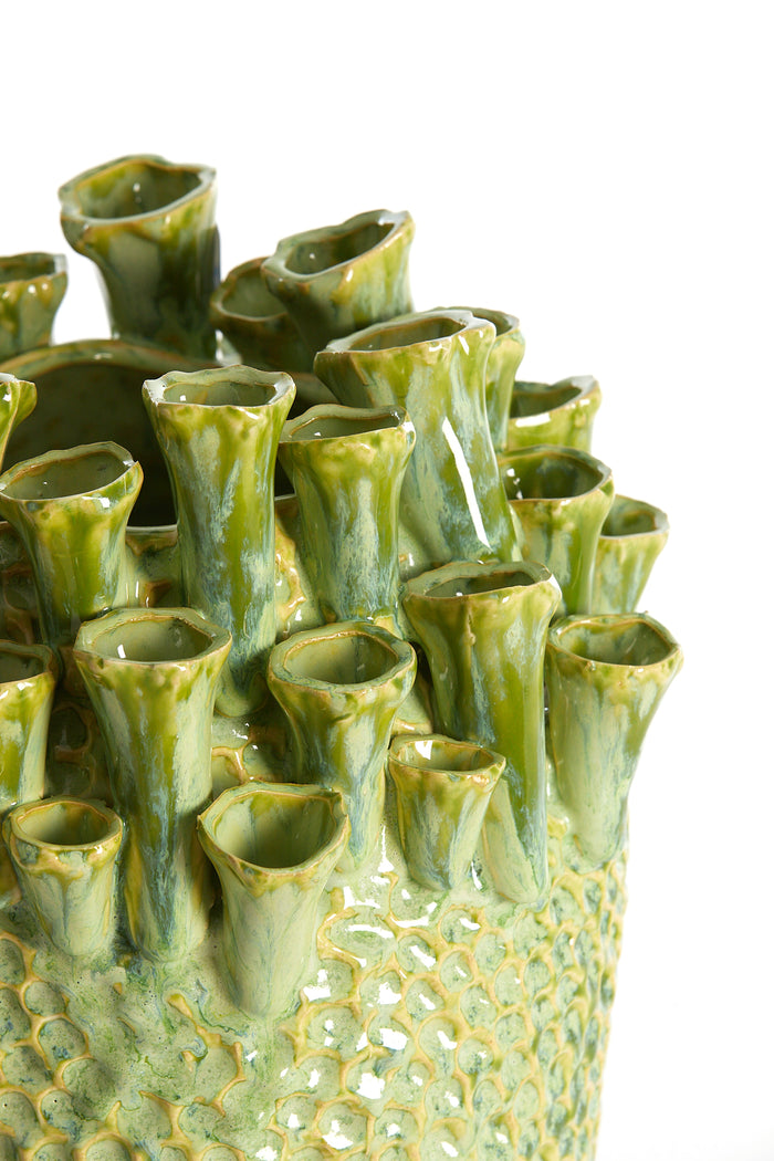 Light & Living - Vaas KYRAL - Ø29x33cm - Groen