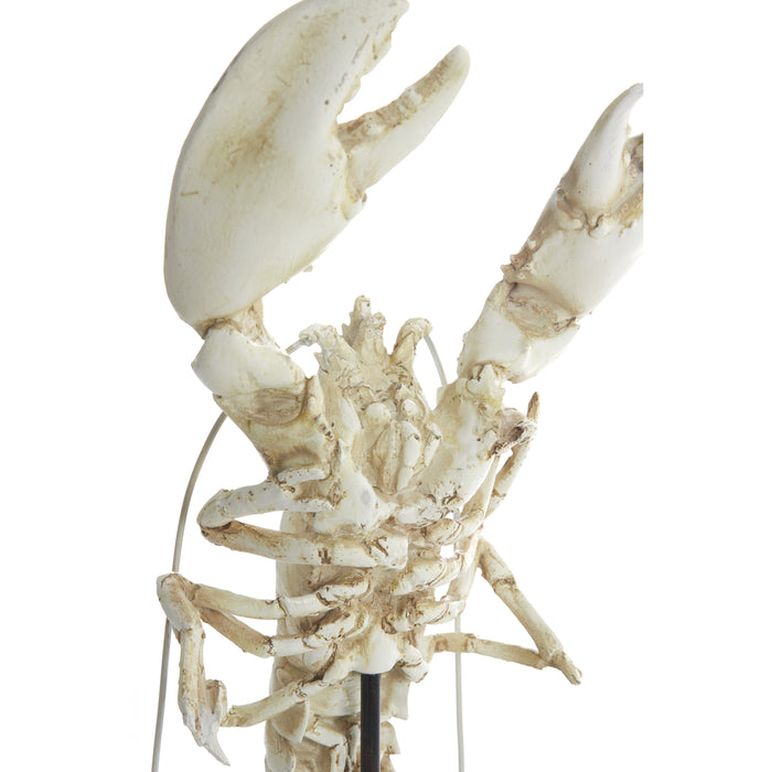 Light&living Ornament op voet 25x14x56,5 cm LOBSTER gebroken wit