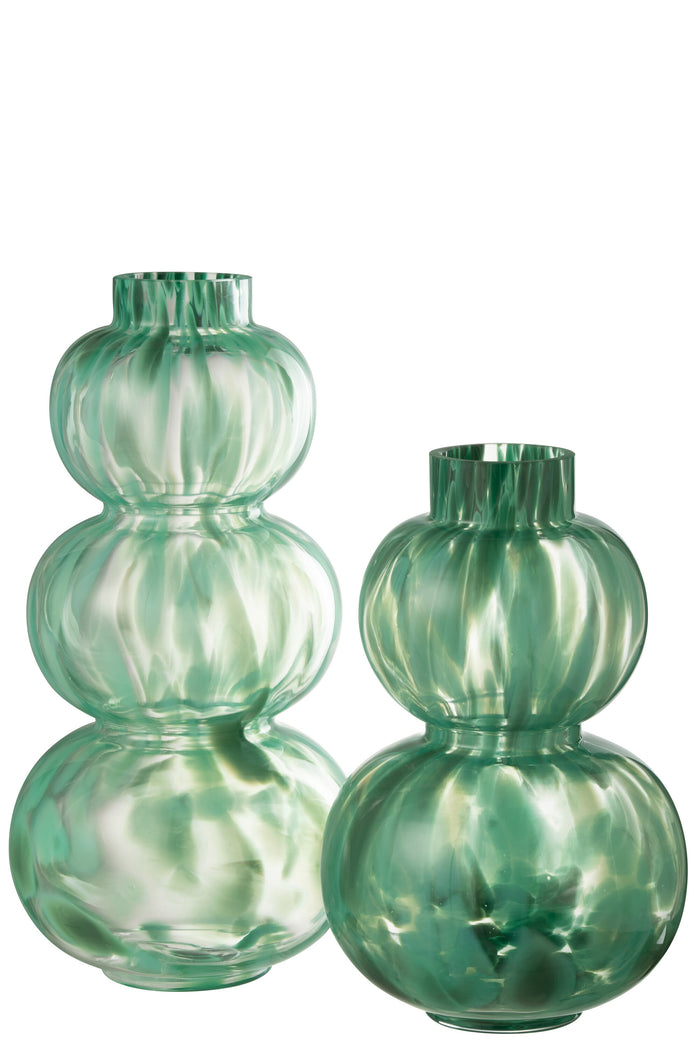 J-Line Vaas Barba Glas Groen Large