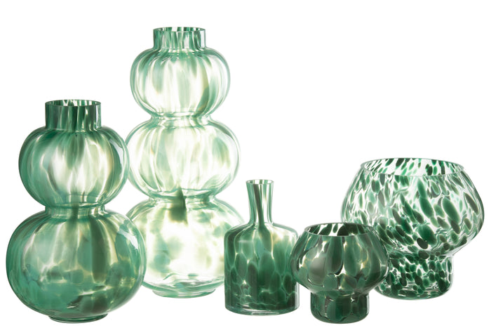 J-Line Vaas Barba Glas Groen Large