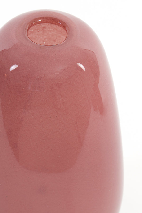 Light & Living Light&living Vaas Ø16,5x29,5 cm TOMMY glas licht roze