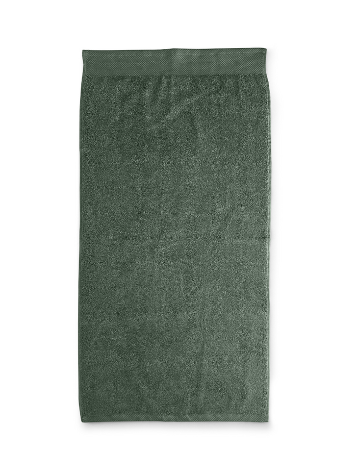 LINNICK Diamond Badstof Handdoek 50x100cm - olive green - set van 10
