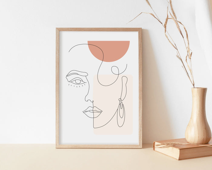 Wallified - Lady Abstract Poster - Wallified - Abstract - Poster -