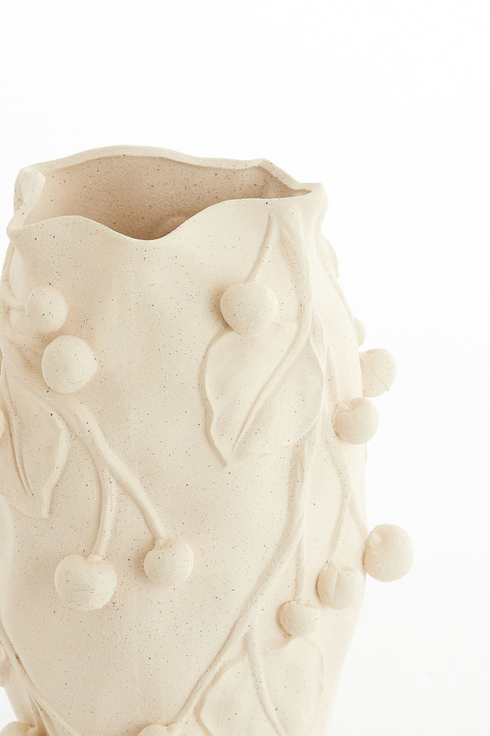 Light & Living - Vaas CHERRY - 30x28x45cm - Wit