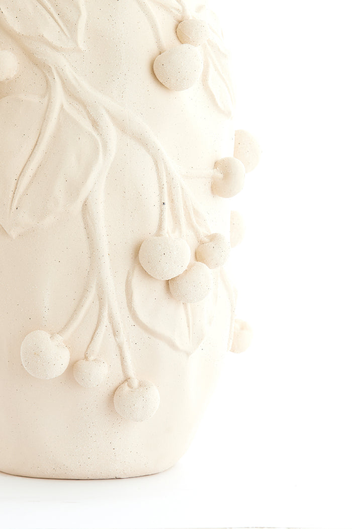 Light & Living - Vaas CHERRY - 30x28x45cm - Wit