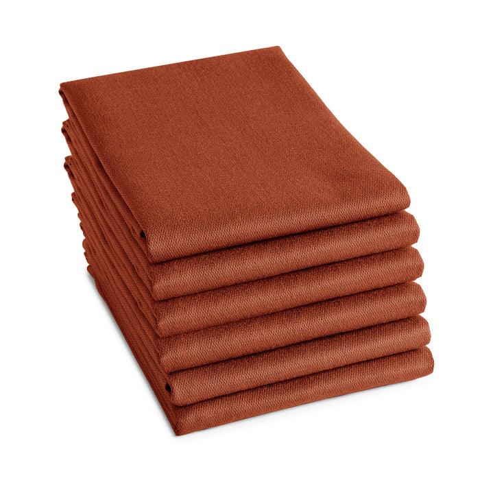 DDDDD theedoek Logo - 60x65 cm - Terra - 6 stuks