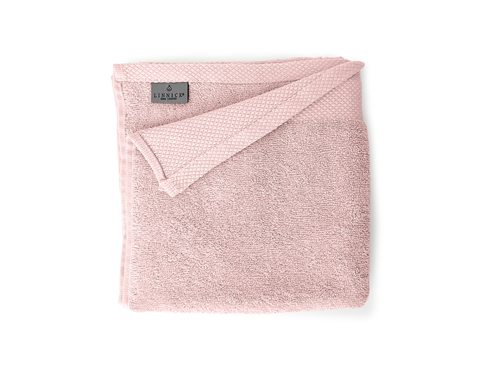 LINNICK Diamond Badstof Handdoek 60x110cm - light pink - set van 4