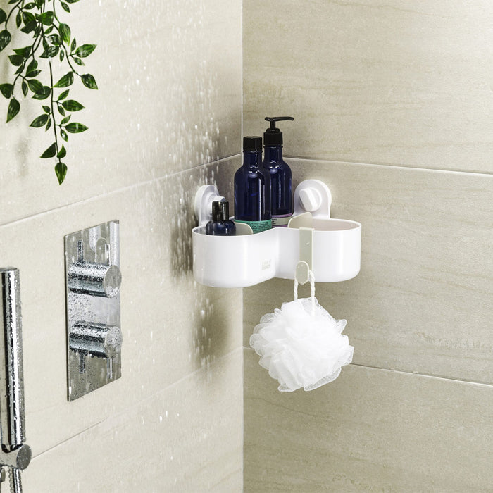 Joseph Joseph Duo Opal - Douchecaddy met Zuignap in Hoekvorm