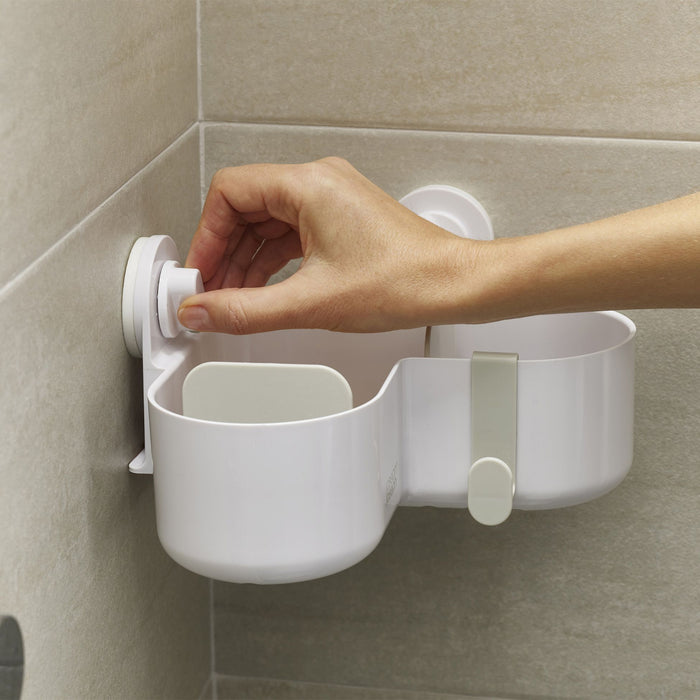 Joseph Joseph Duo Opal - Douchecaddy met Zuignap in Hoekvorm