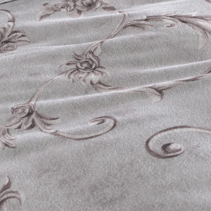 Heckett Lane Dekbedovertrek Flanel Rosalie - grey