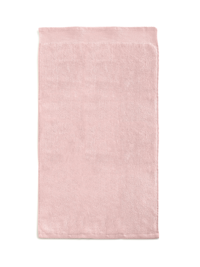 LINNICKVelours Handdoek Katoen 60x110cm - light pink - Set van 4