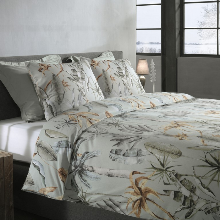 Heckett Lane Dekbedovertrek Flanel Areca - green