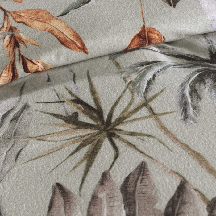 Heckett Lane Dekbedovertrek Flanel Areca - green