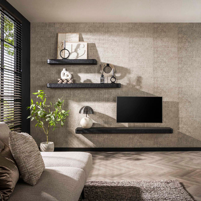 Hoyz Collection - Wandplank 200cm Metallic - Grijs