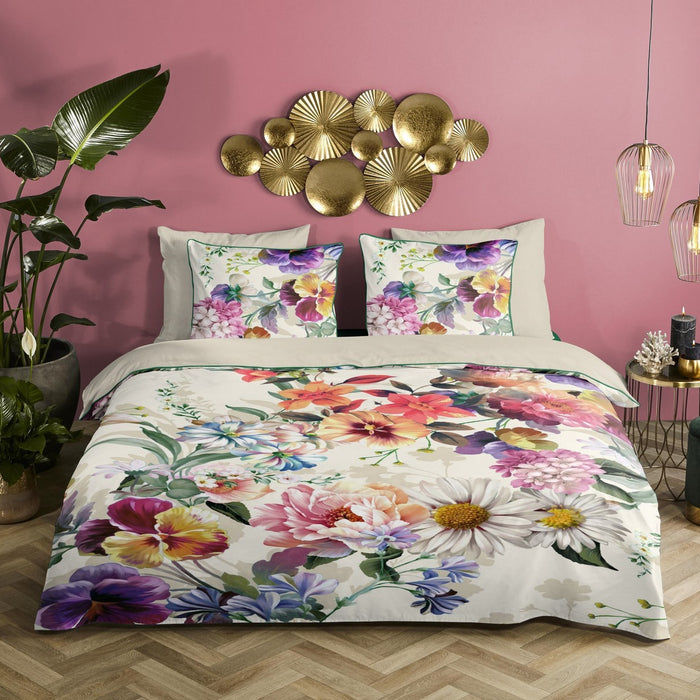 Descanso Dekbedovertrek Biologische Katoen Satijn Novara - ecru