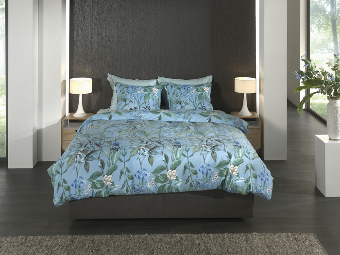 Heckett Lane Dekbedovertrek Flanel Martina - blue