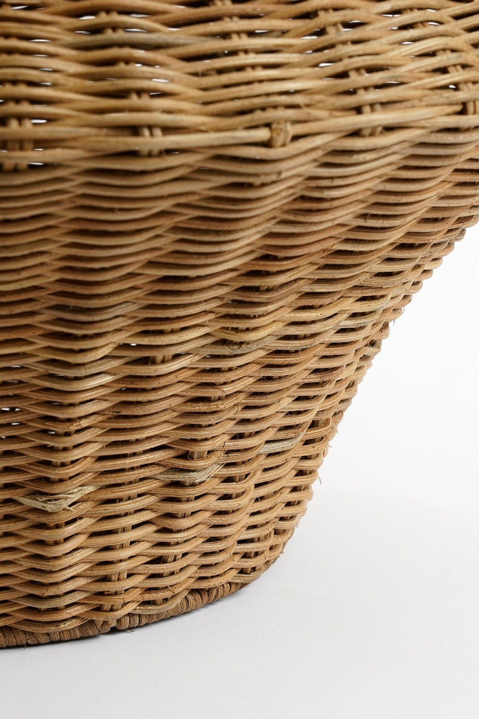 Mica Decorations Fabiola Decoratie Vaas - H43 x Ø30 cm - Rotan - Bruin