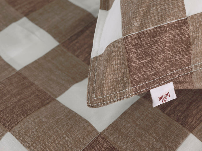 Zo Home Dekbedovertrek Katoen Quattro di Lino - palm taupe