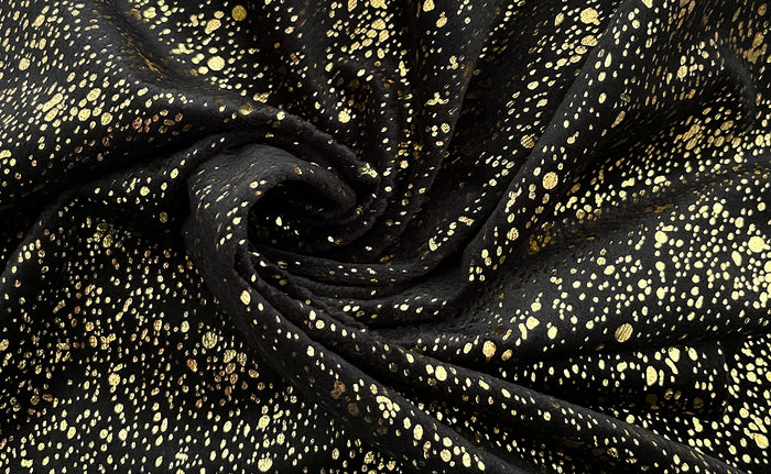 Eleganzzz Dekbedovertrek Foil Velvet - black