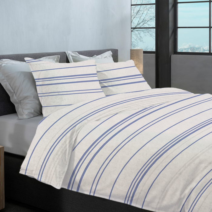 Heckett Lane Dekbedovertrek Flanel Mattia - grey