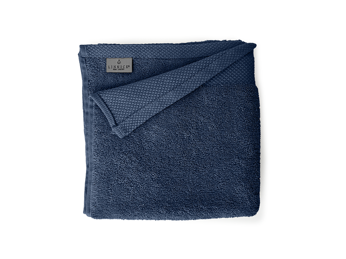 LINNICK Diamond Badstof Handdoek 50x100cm - ocean blue - set van 10