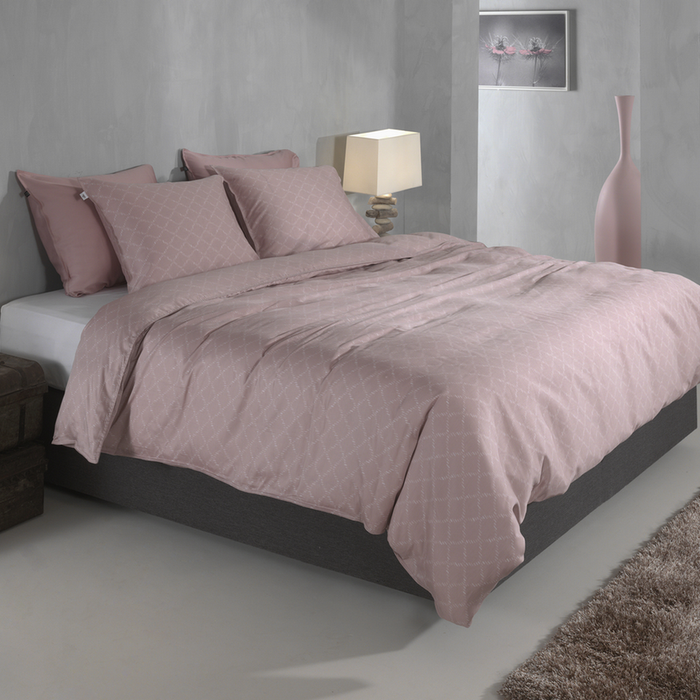 Zo Home Dekbedovertrek Katoen Satijn Linea di Satinado - shady pink