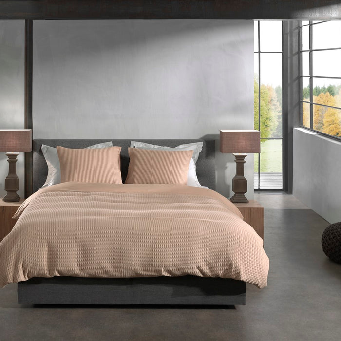 Heckett Lane Dekbedovertrek Katoen Vafala - pale khaki