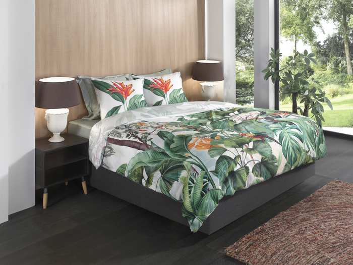 Heckett Lane Dekbedovertrek Katoen Satijn Elisa - white