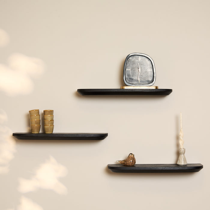 Starfurn Wandplank Gusta Black | 60 cm | Set van 3