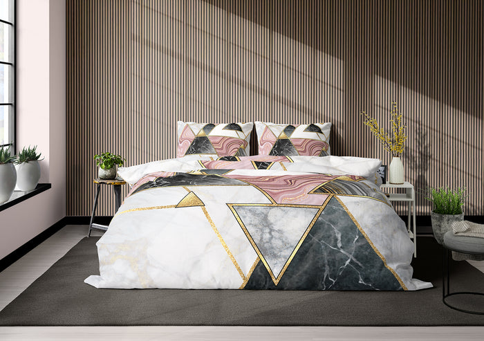 Eleganzzz Dekbedovertrek Micropercal Geometric - multi