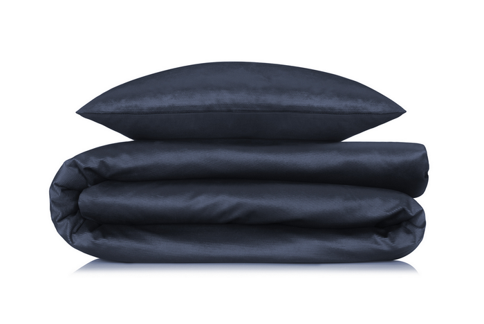 Zo Home Dekbedovertrek Katoen Velluto a Coste - night blue