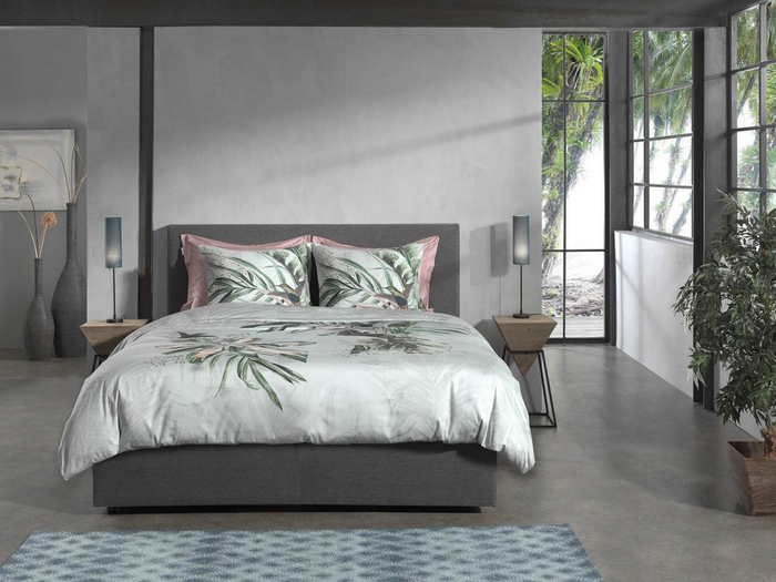 Heckett Lane Dekbedovertrek Katoen Satijn Ciungla - green