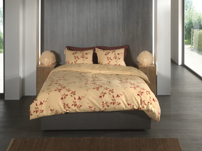 Heckett Lane Dekbedovertrek Flanel Tommaso - yellow