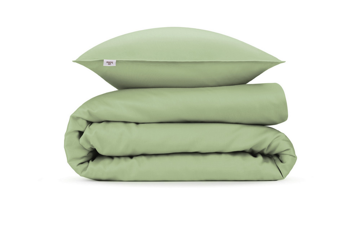 Zo Home Satinado Dekbedovertrekset Uni Katoen Satijn - sage green