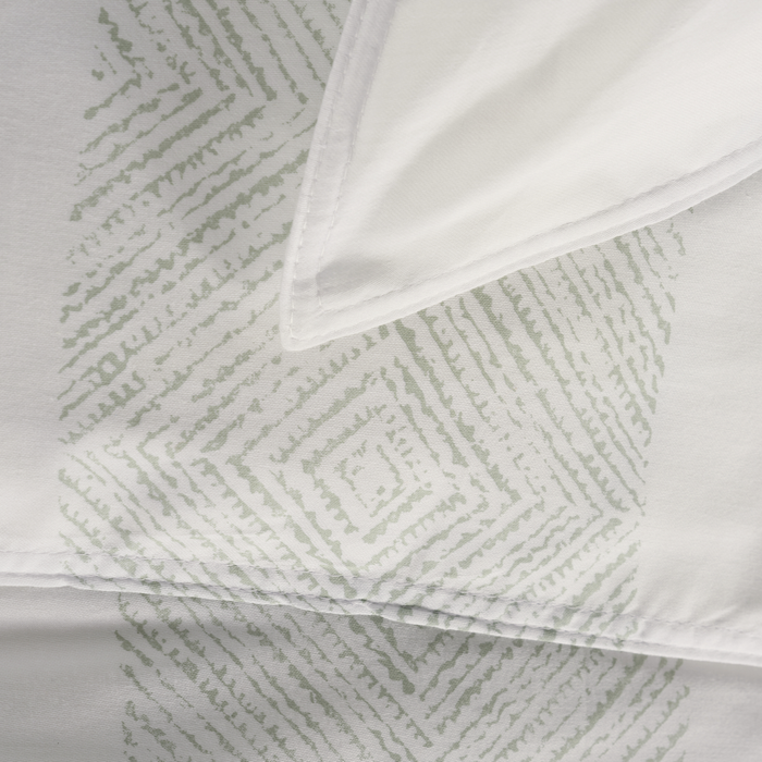 Zo Home Dekbedovertrek Katoen Satijn Tratti di Satinado - foam green