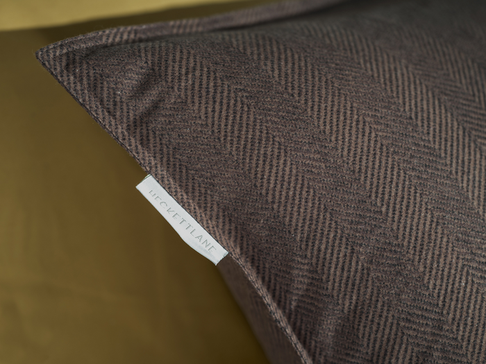 Heckett Lane Dekbedovertrek Flanel Spina - coffee quartz