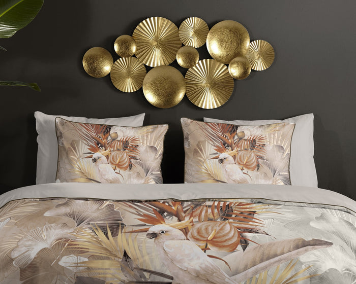 Descanso Dekbedovertrek Biologische Katoen Satijn Pippa - sand