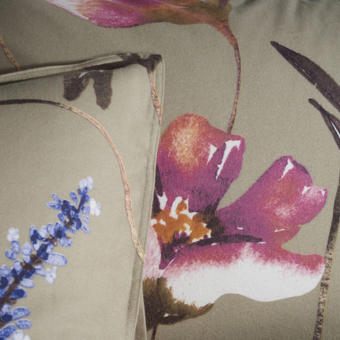 Heckett Lane Dekbedovertrek Flanel Vico - green