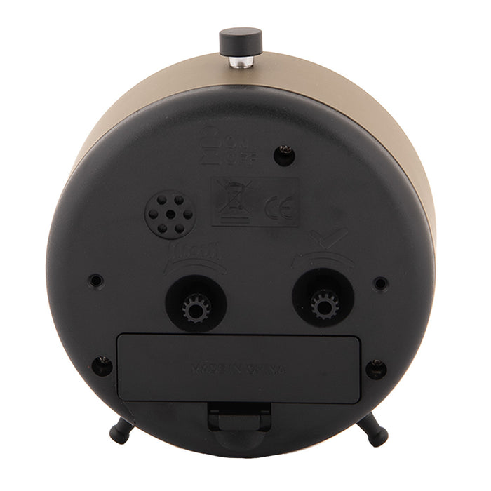 Gabriël Wekker Analoog Ø 10x6x11 cm Bruin Metaal